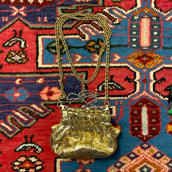 Kate Landry Gold Mesh Evening Clutch // with extra gold chain straps (my own) - Picture 3 of 3